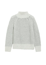 Strickpullover mit Stehkragen