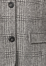 Blazer mit Karomuster und Knöpfen