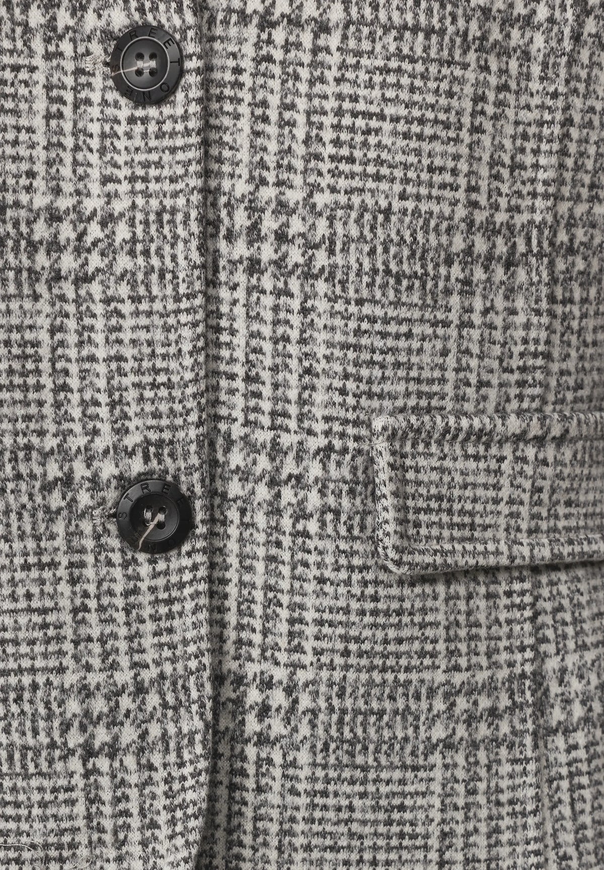 Blazer mit Karomuster und Knöpfen