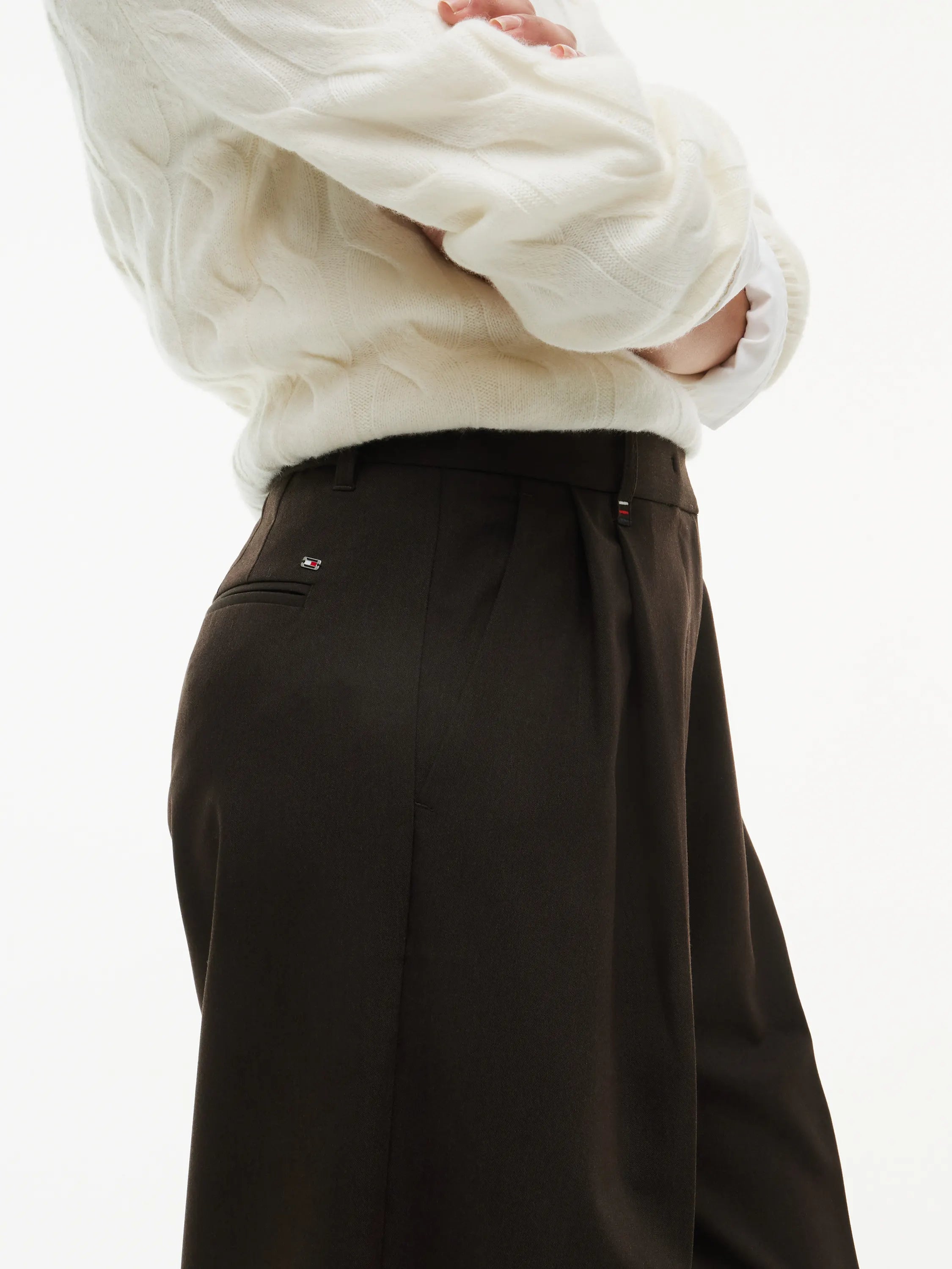 Bundfaltenhose Wide Leg