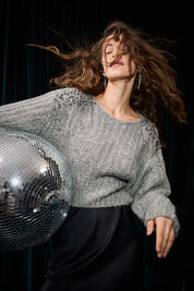 Strickpullover meliert