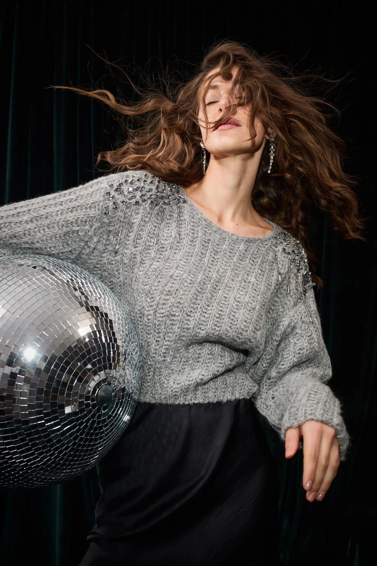 Strickpullover meliert