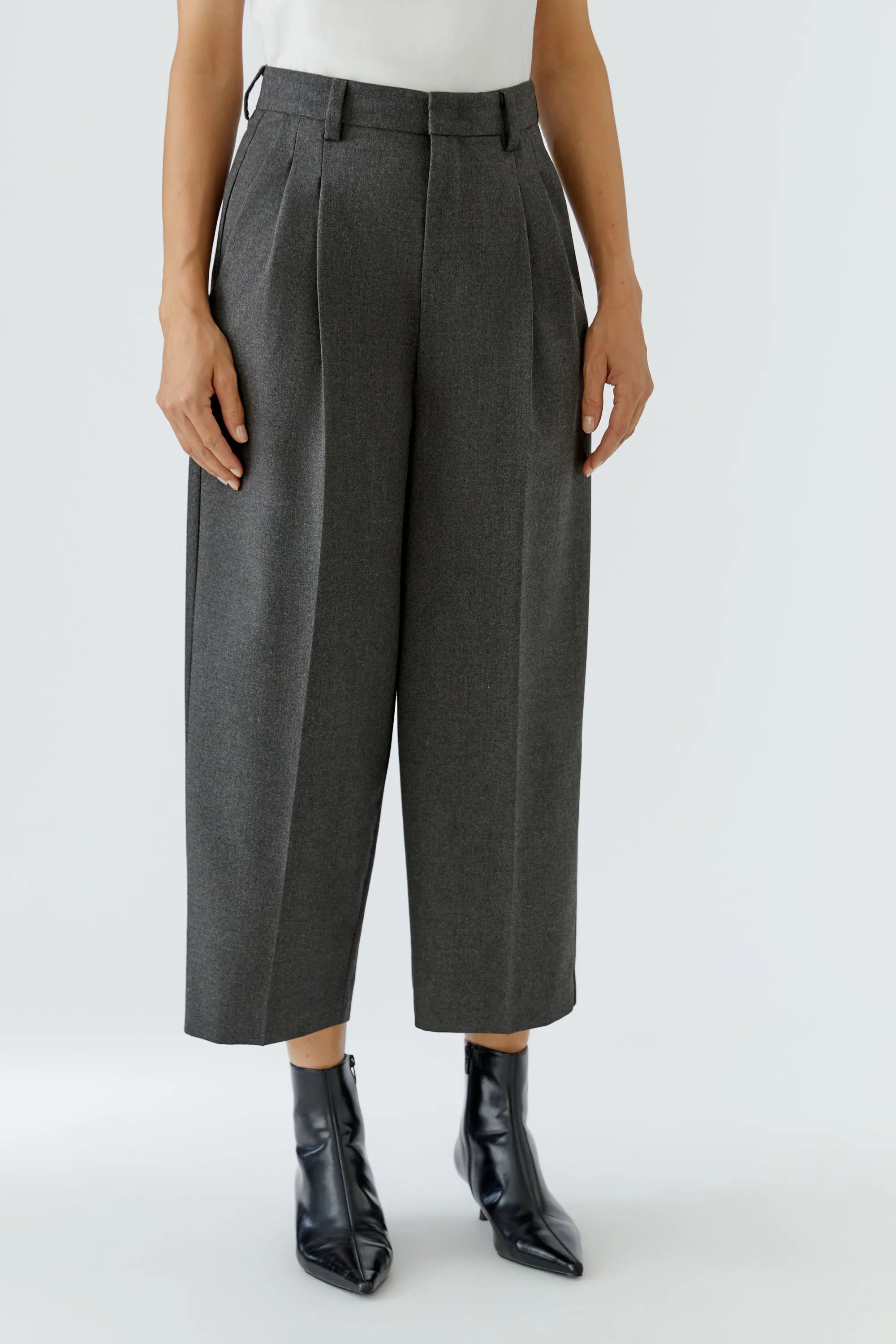 Bundfaltenhose Wide Leg