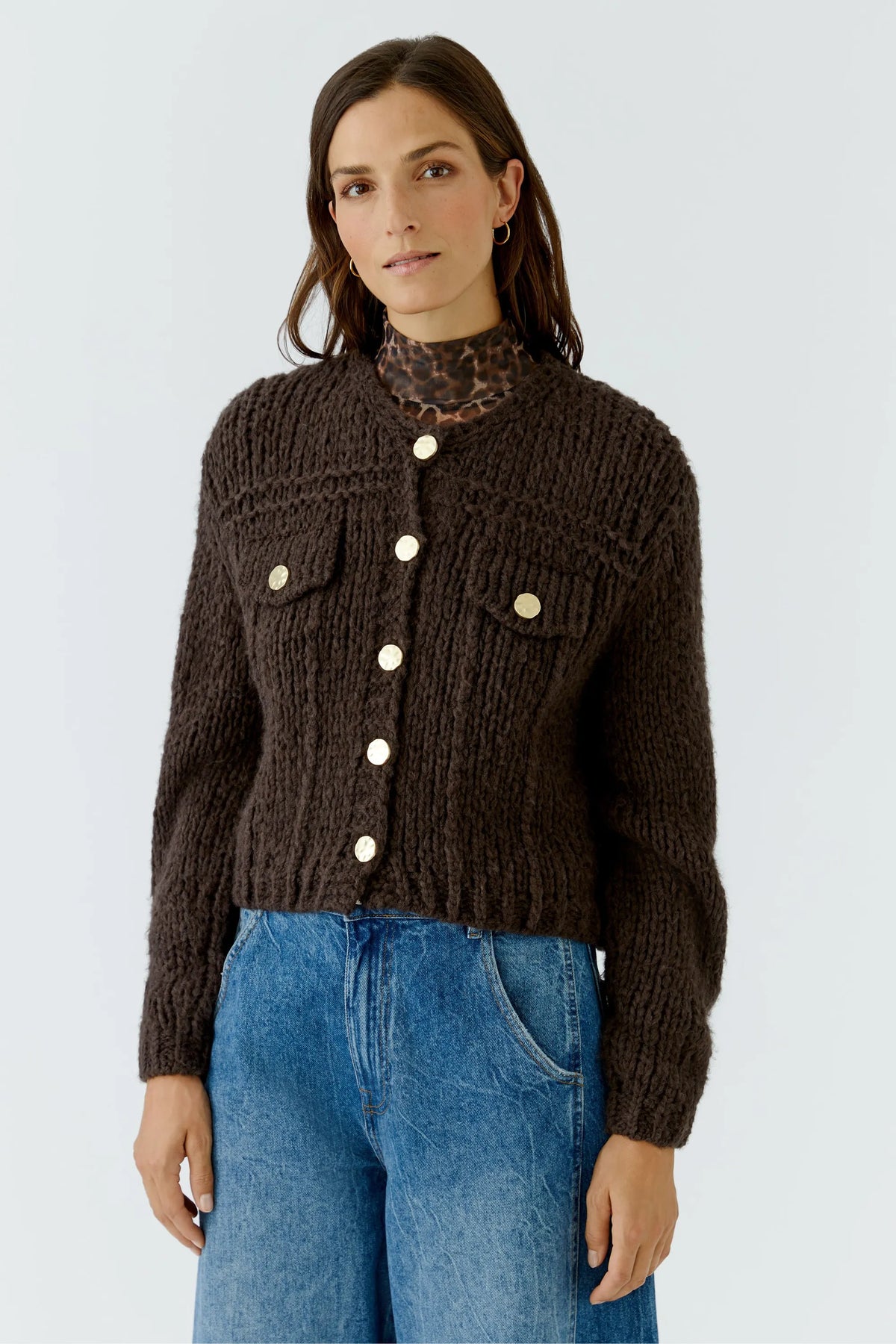 Strickjacke Relaxed Fit