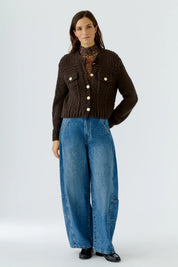 Strickjacke Relaxed Fit
