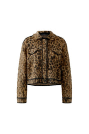 Strickjacke mit Leopardenmuster