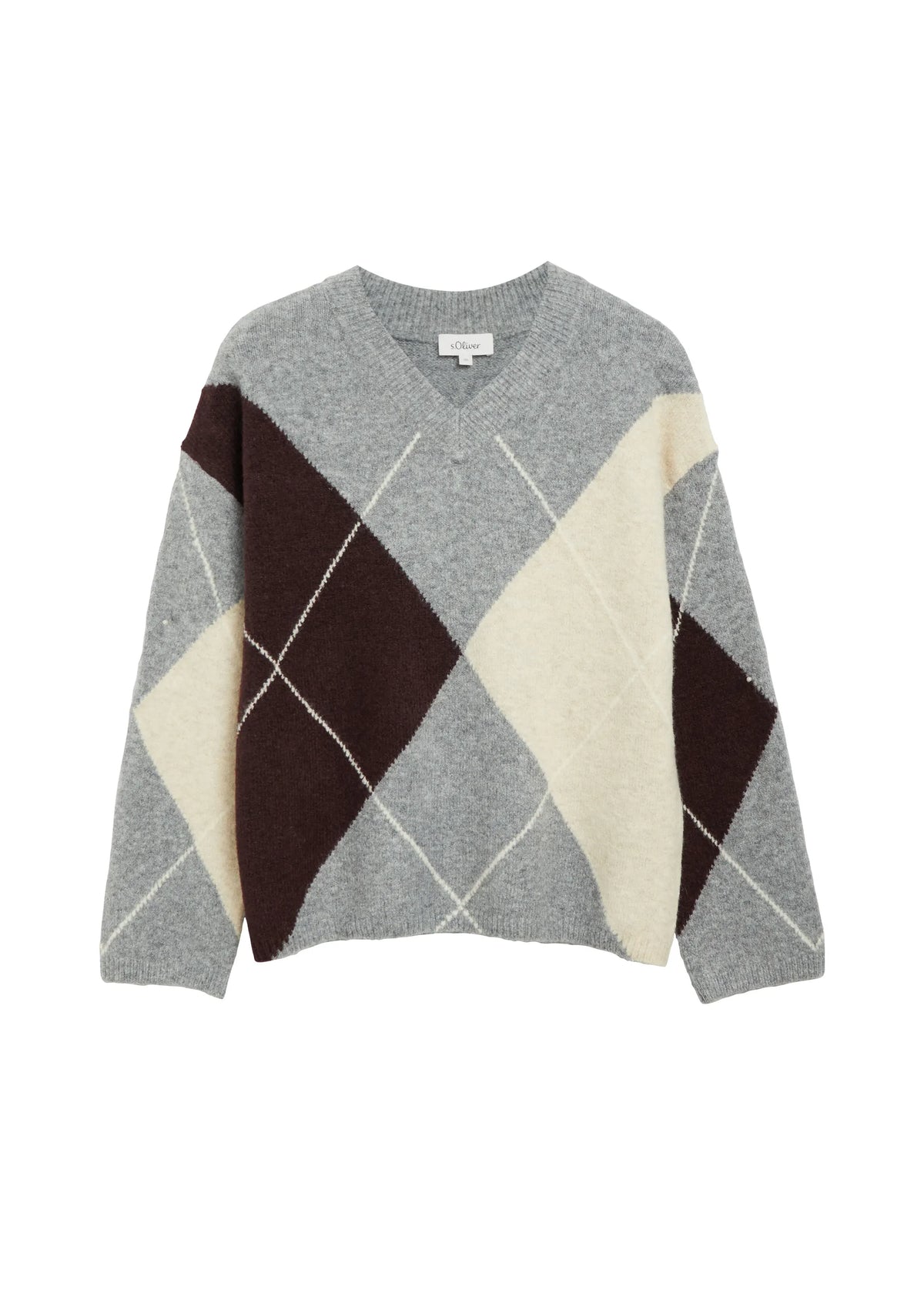 Strickpullover mit V-Ausschnitt