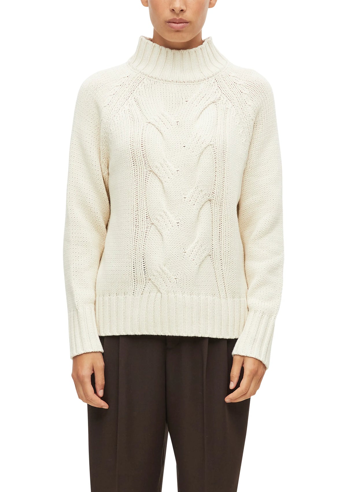 Strickpullover aus Baumwollmix