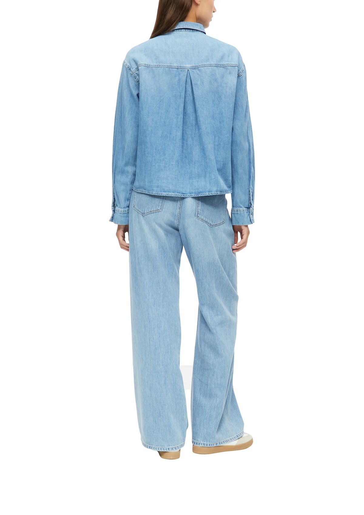Jeansbluse aus Baumwolle