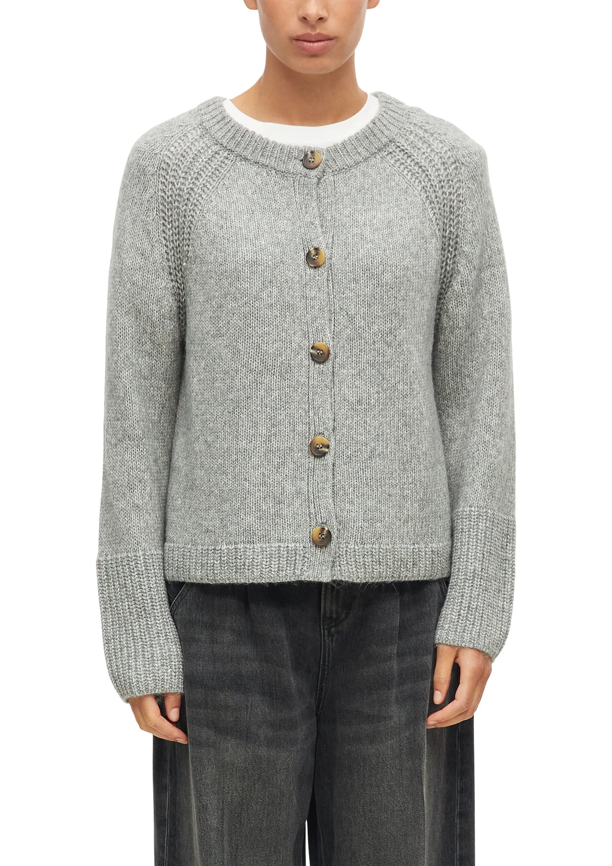 Strickjacke aus Baumwollmix