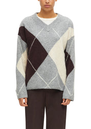 Strickpullover mit V-Ausschnitt