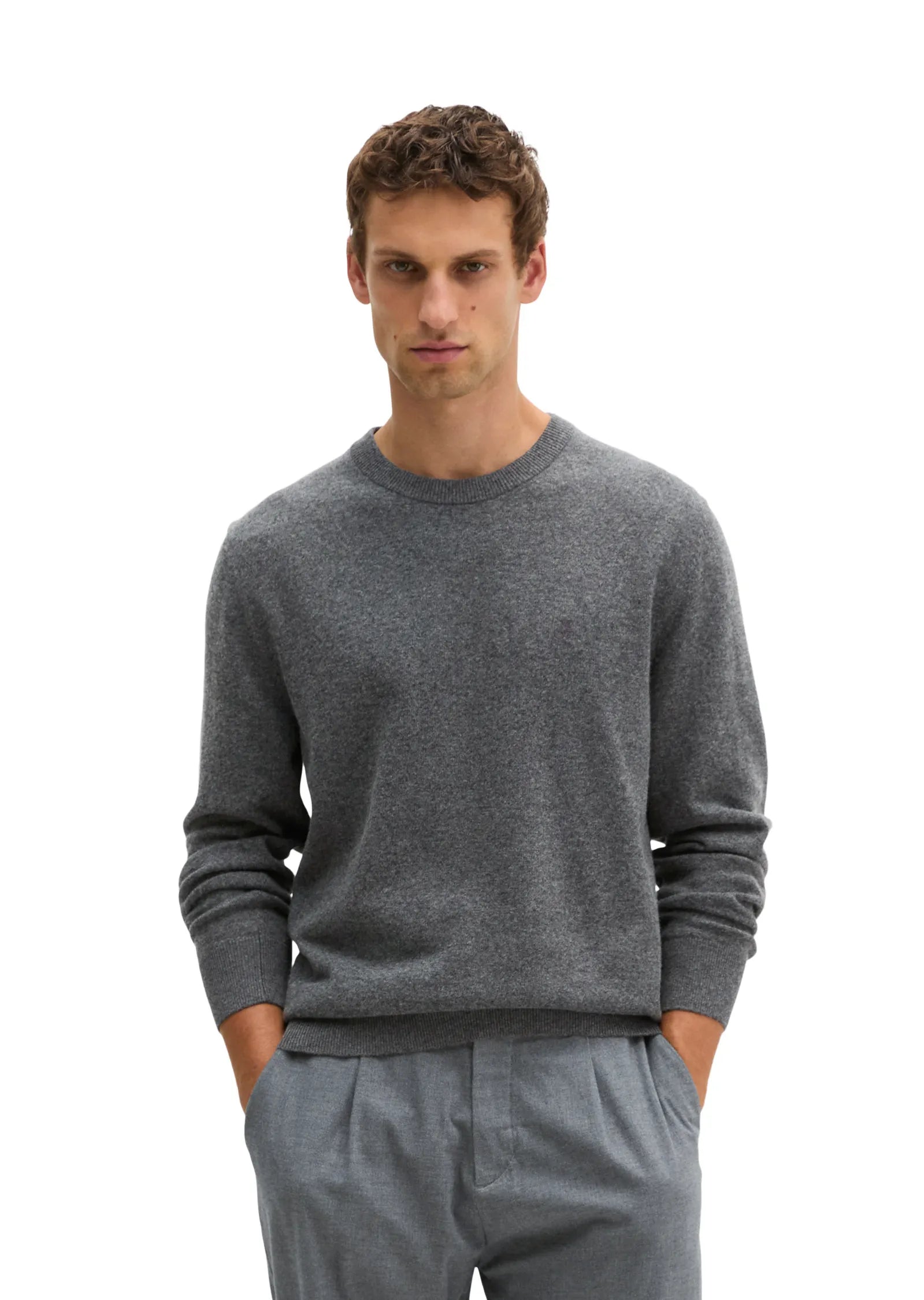 Strickpullover aus Schurwollmix