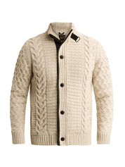 Strickjacke mit Stehkragen