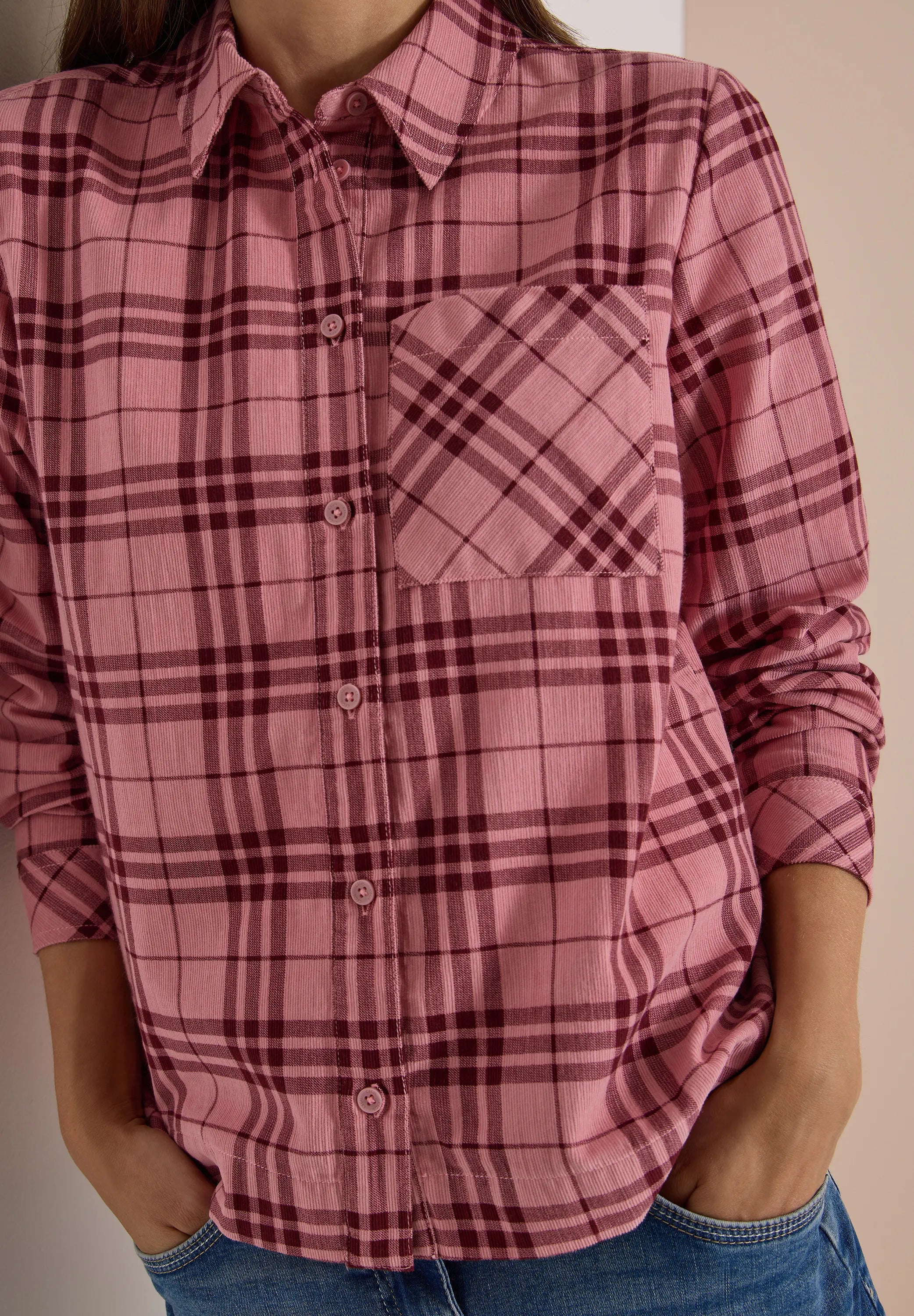 Hemdbluse kariert aus Baumwolle