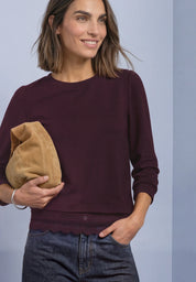 Langarmshirt mit Spitzendetail