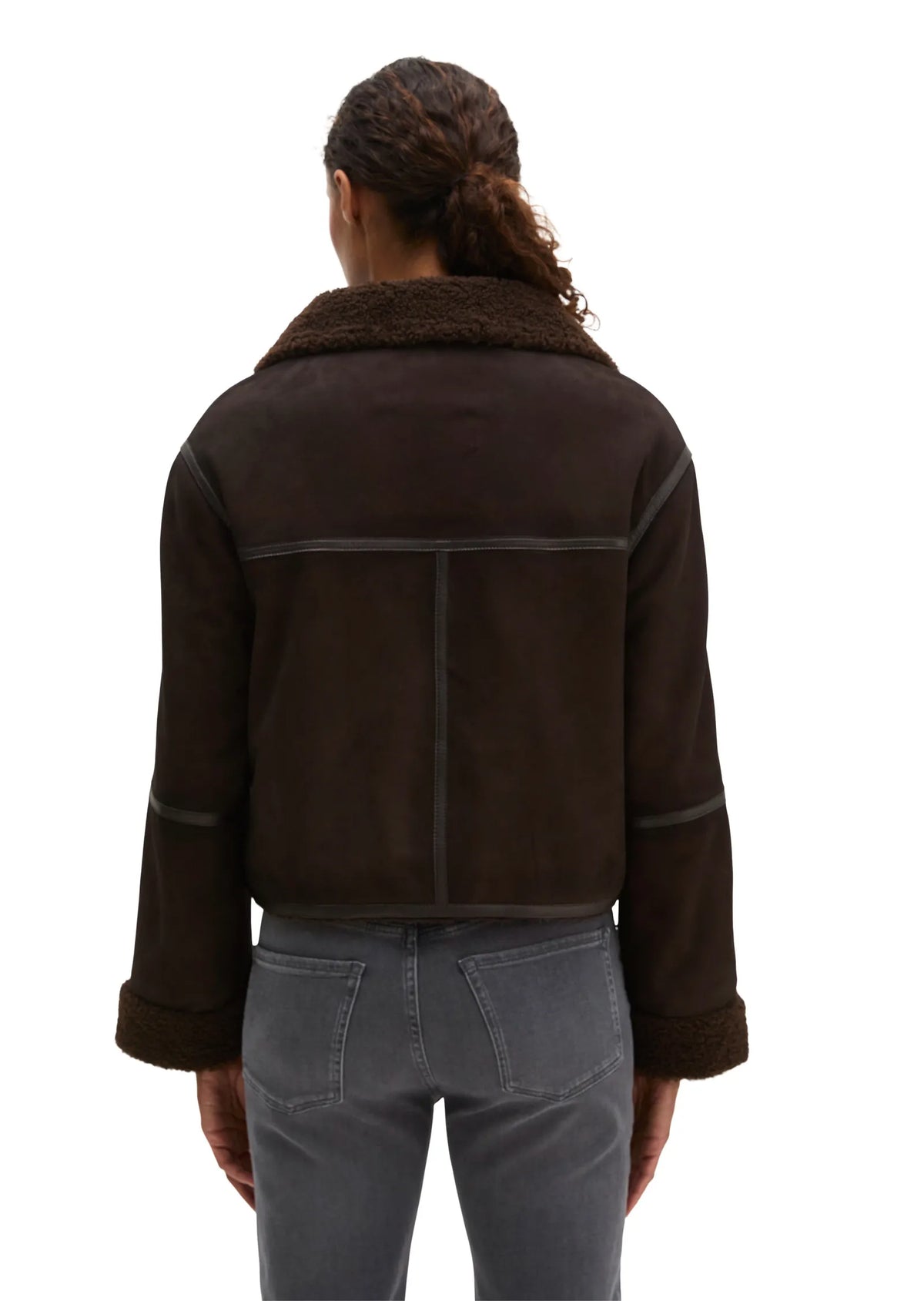 Lederjacke Regular Fit
