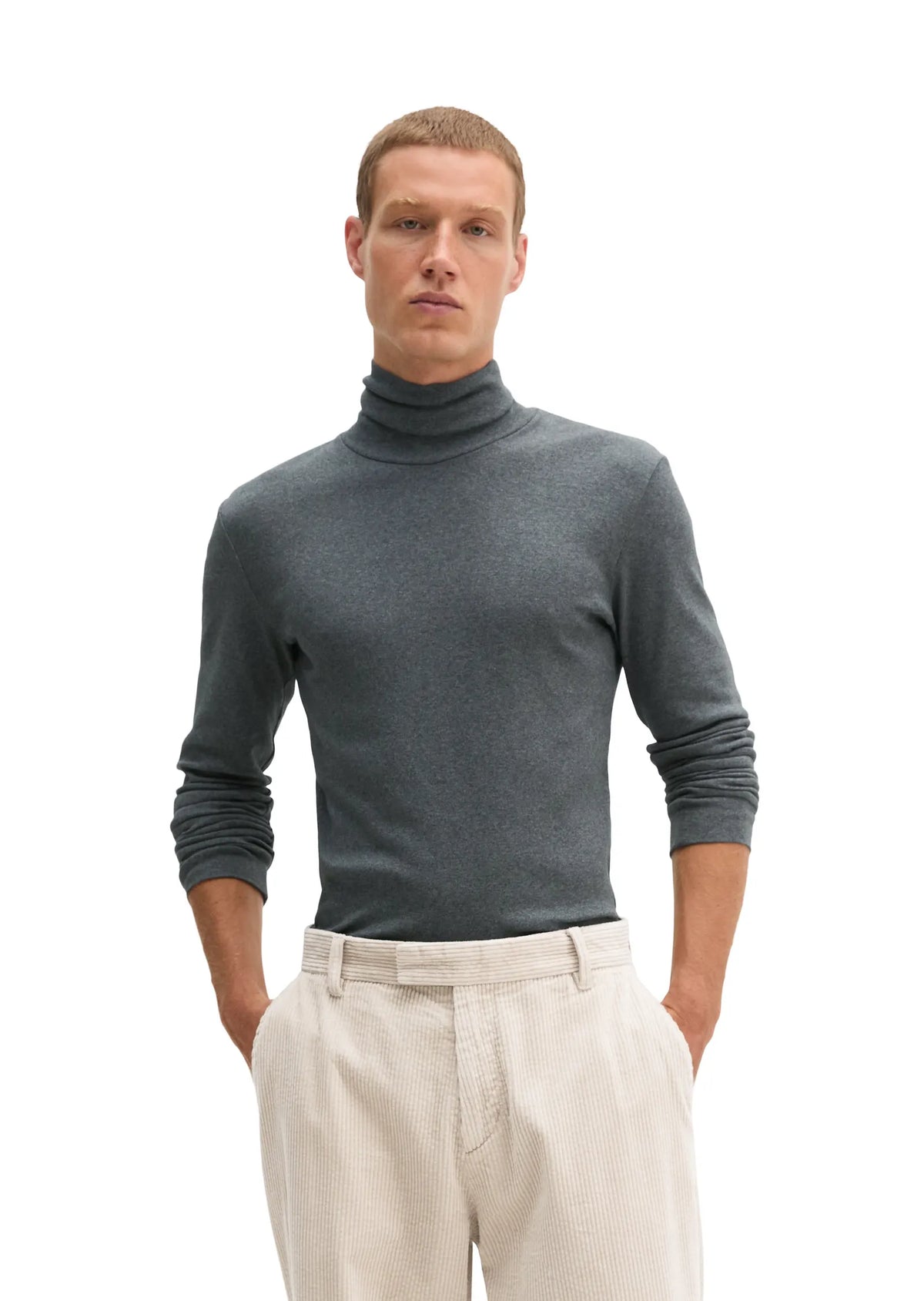 Rollkragenpullover aus Bio-Baumwolle