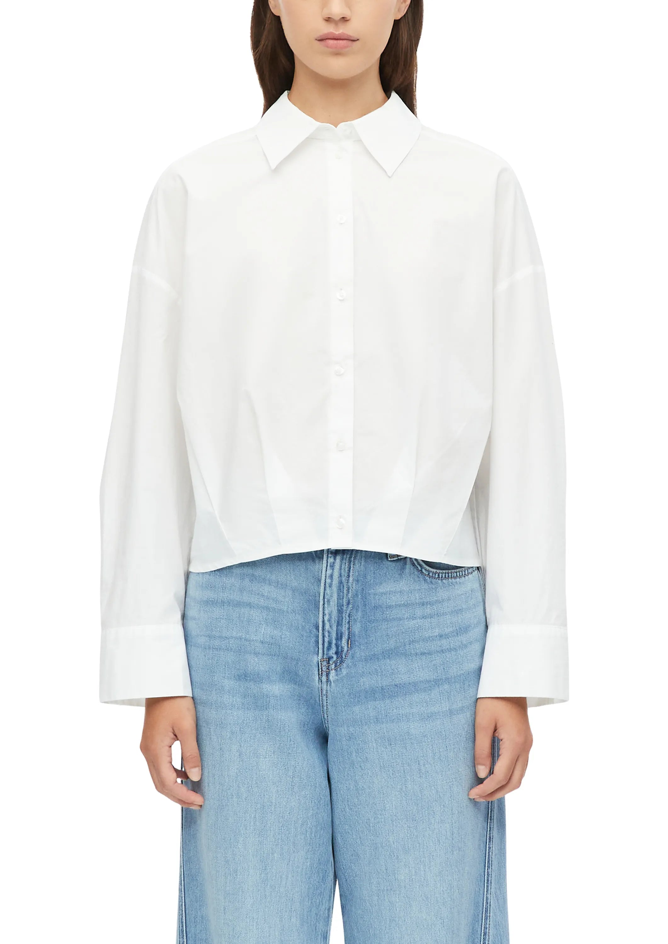 Crop Bluse aus Baumwolle