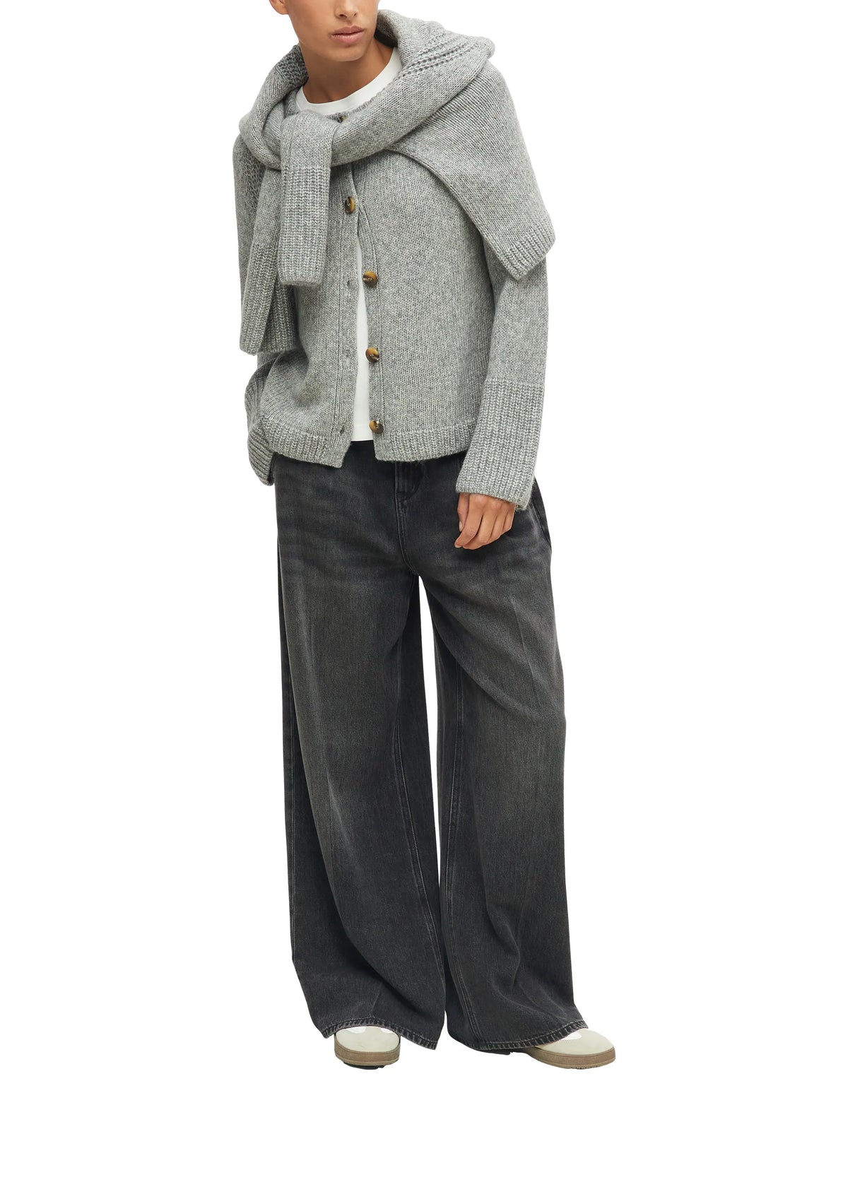 Strickjacke aus Baumwollmix