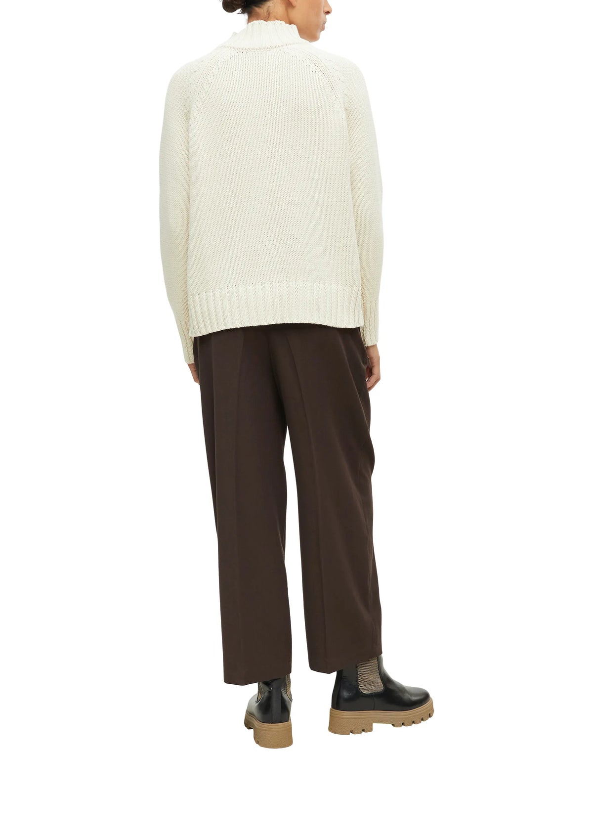Strickpullover aus Baumwollmix