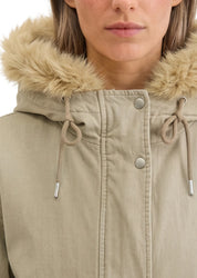 Baumwoll-Parka mit Kapuze