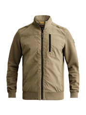 Hybrid-Jacke mit Baumwoll-Nylon-Mix