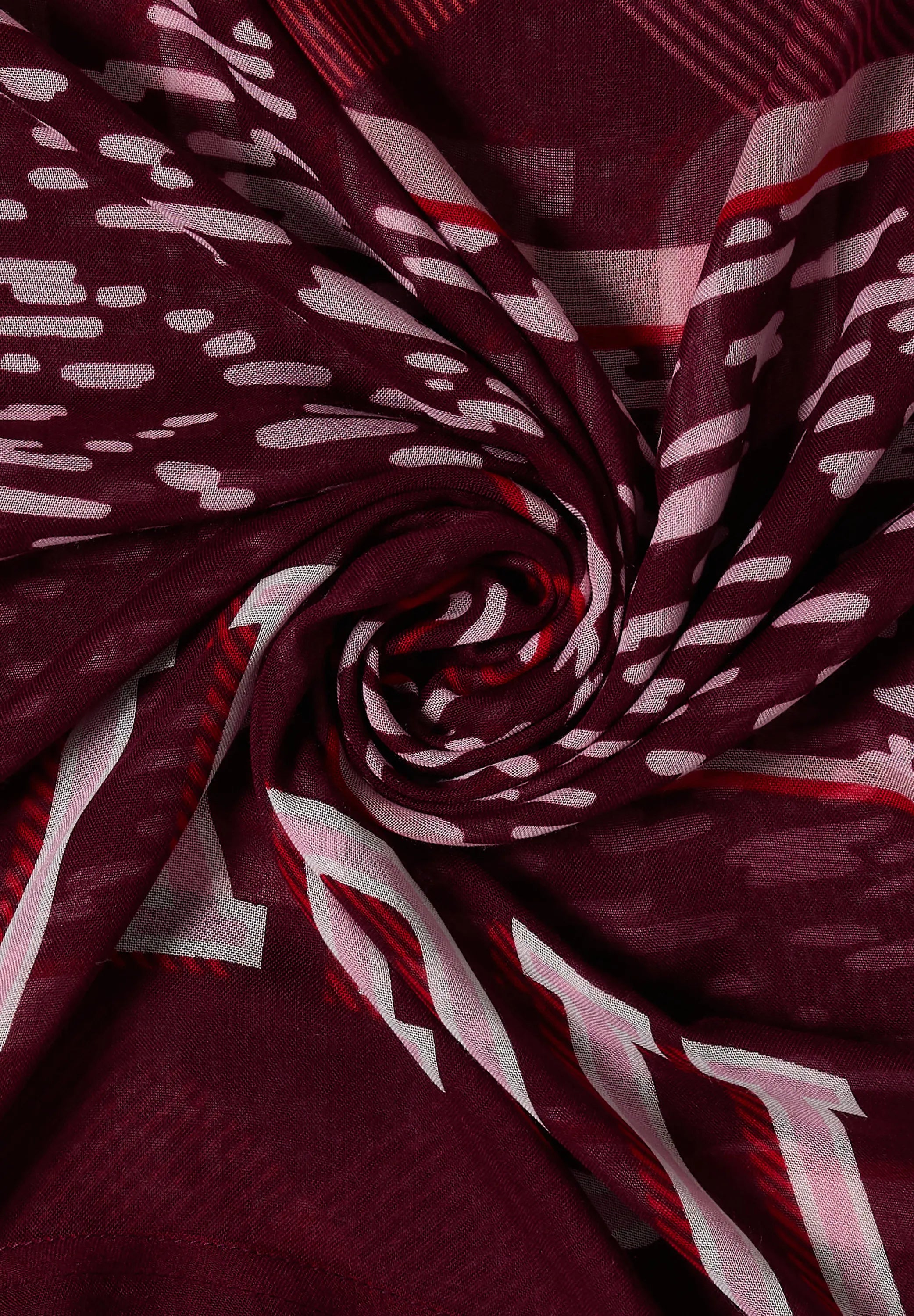 Loop-Schal im Patchwork-Print