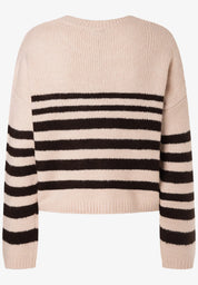 Strickpullover mit Streifen