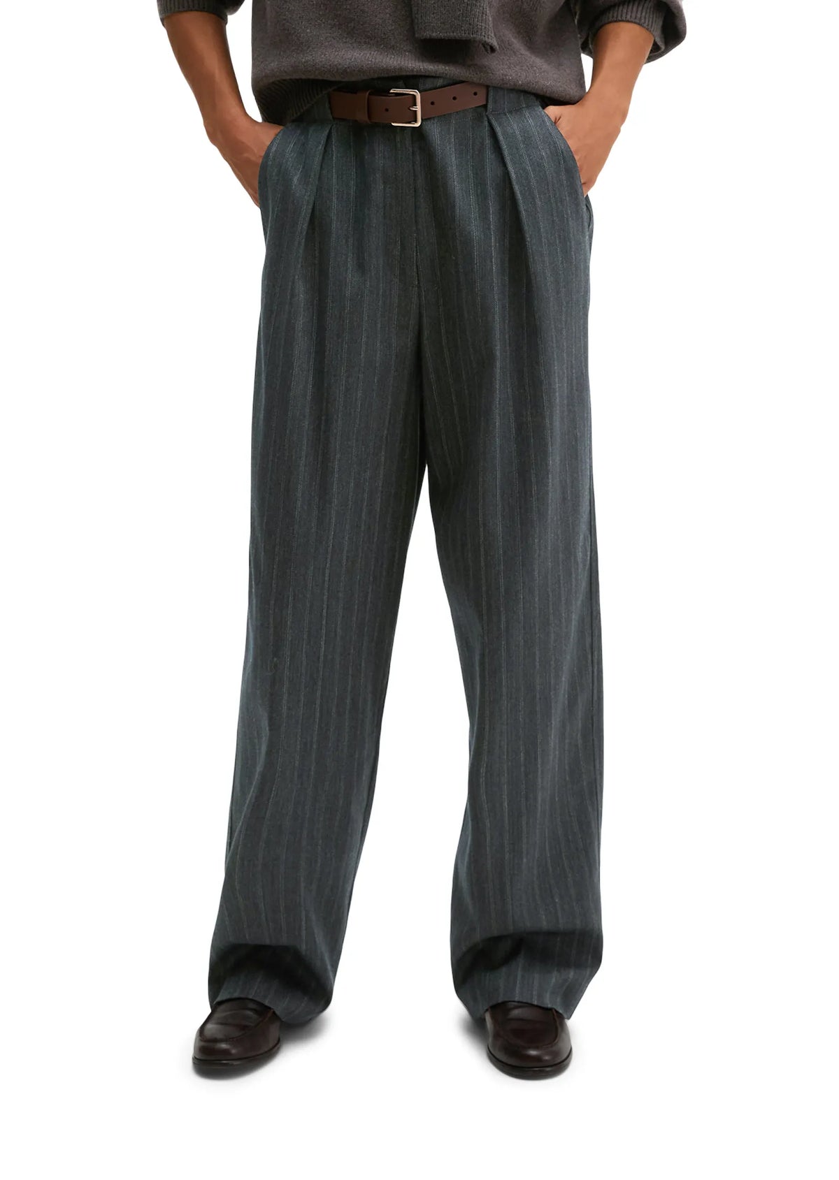 Nadelstreifenhose Barrel Fit