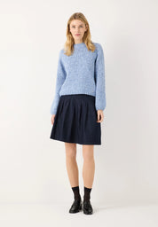 Strickpullover mit weiten Ärmeln
