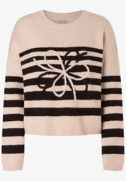 Strickpullover mit Streifen