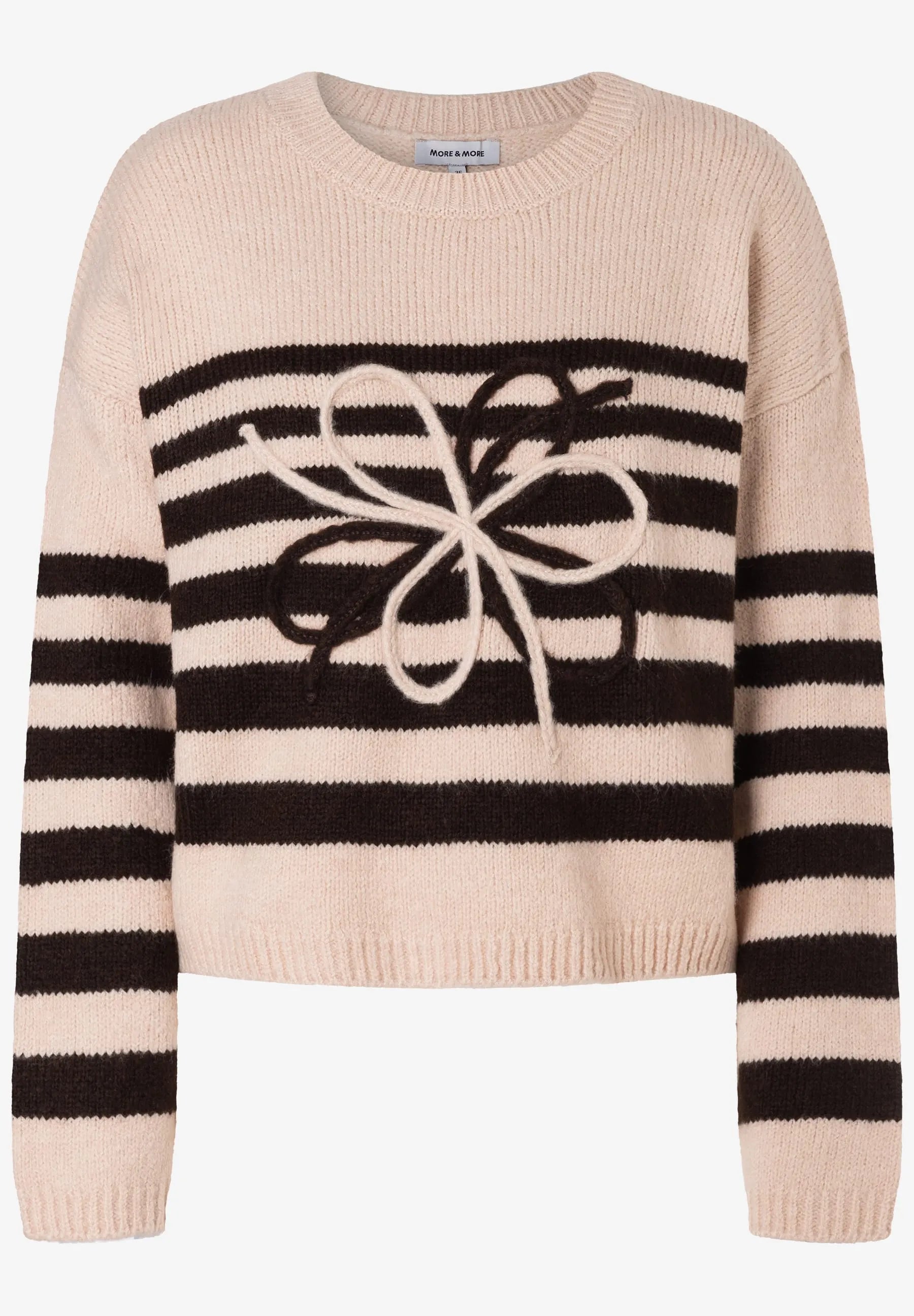 Strickpullover mit Streifen