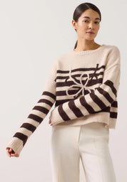 Strickpullover mit Streifen