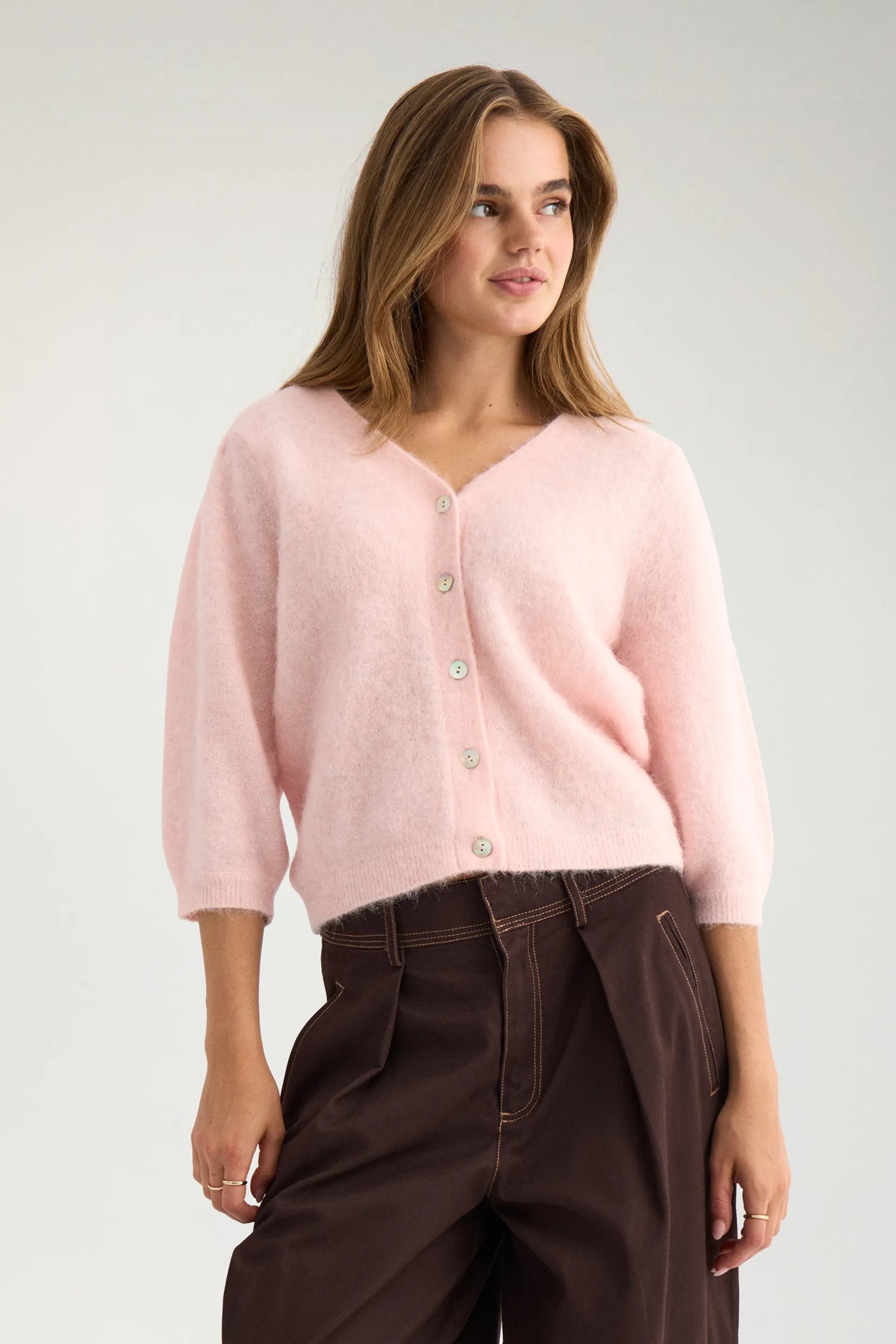 Strickcardigan aus Woll-Mix