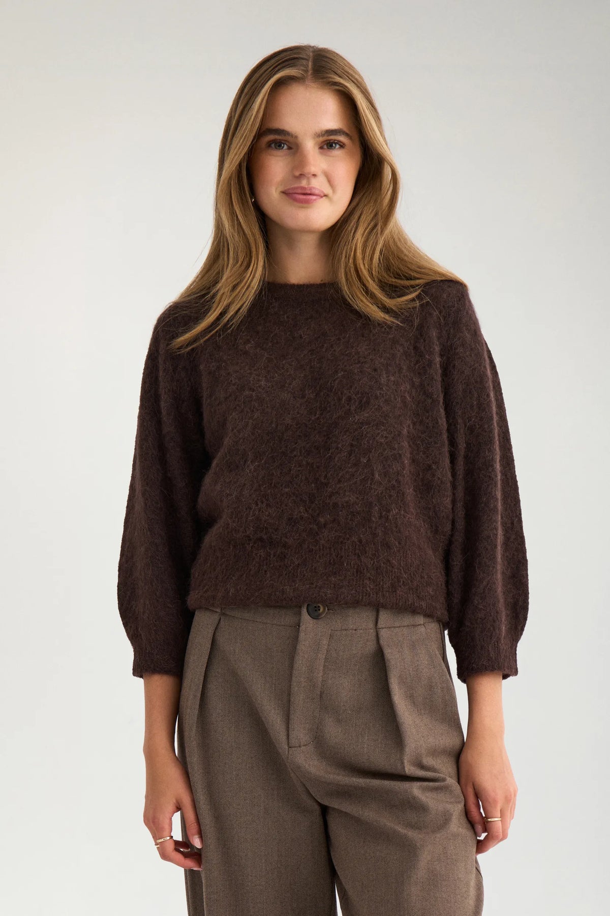 Strickpullover aus Woll-Mix