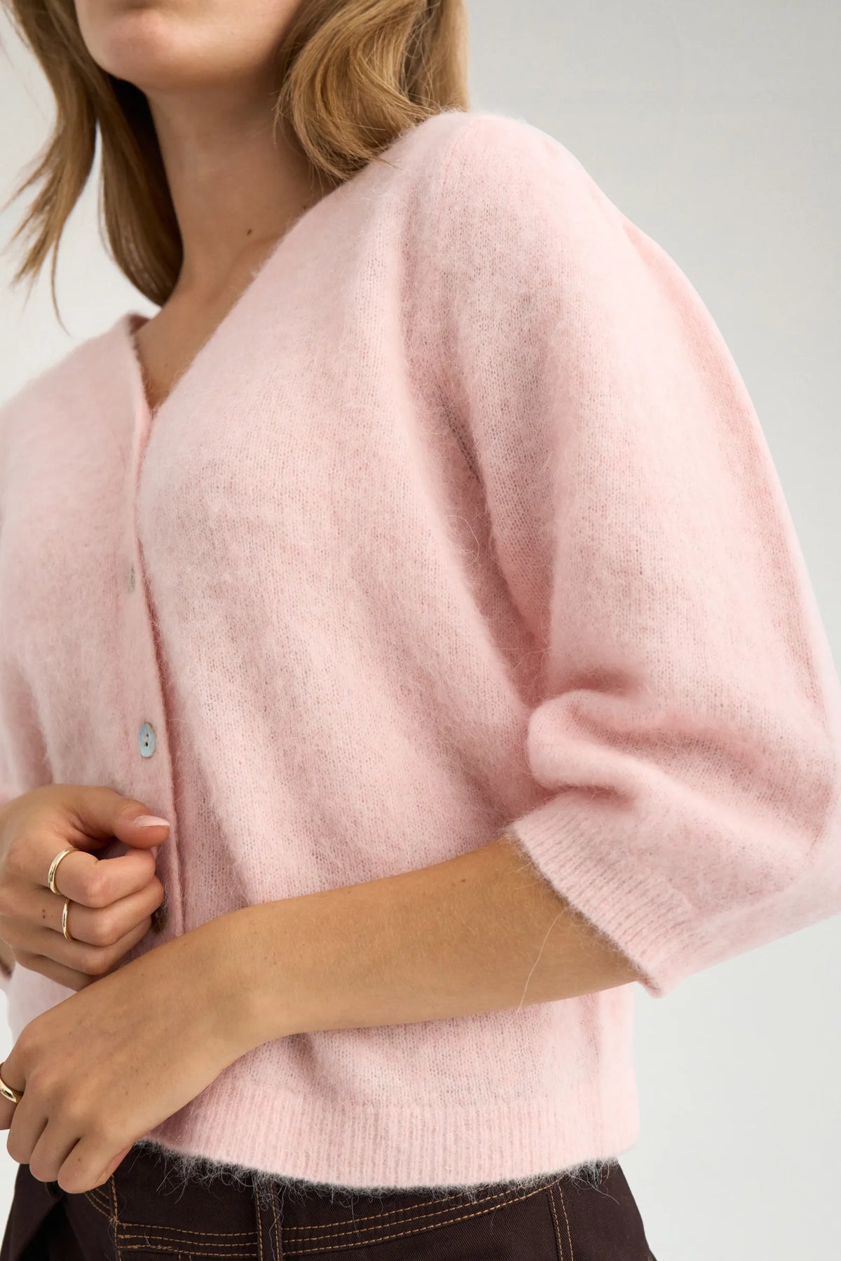 Strickcardigan aus Woll-Mix