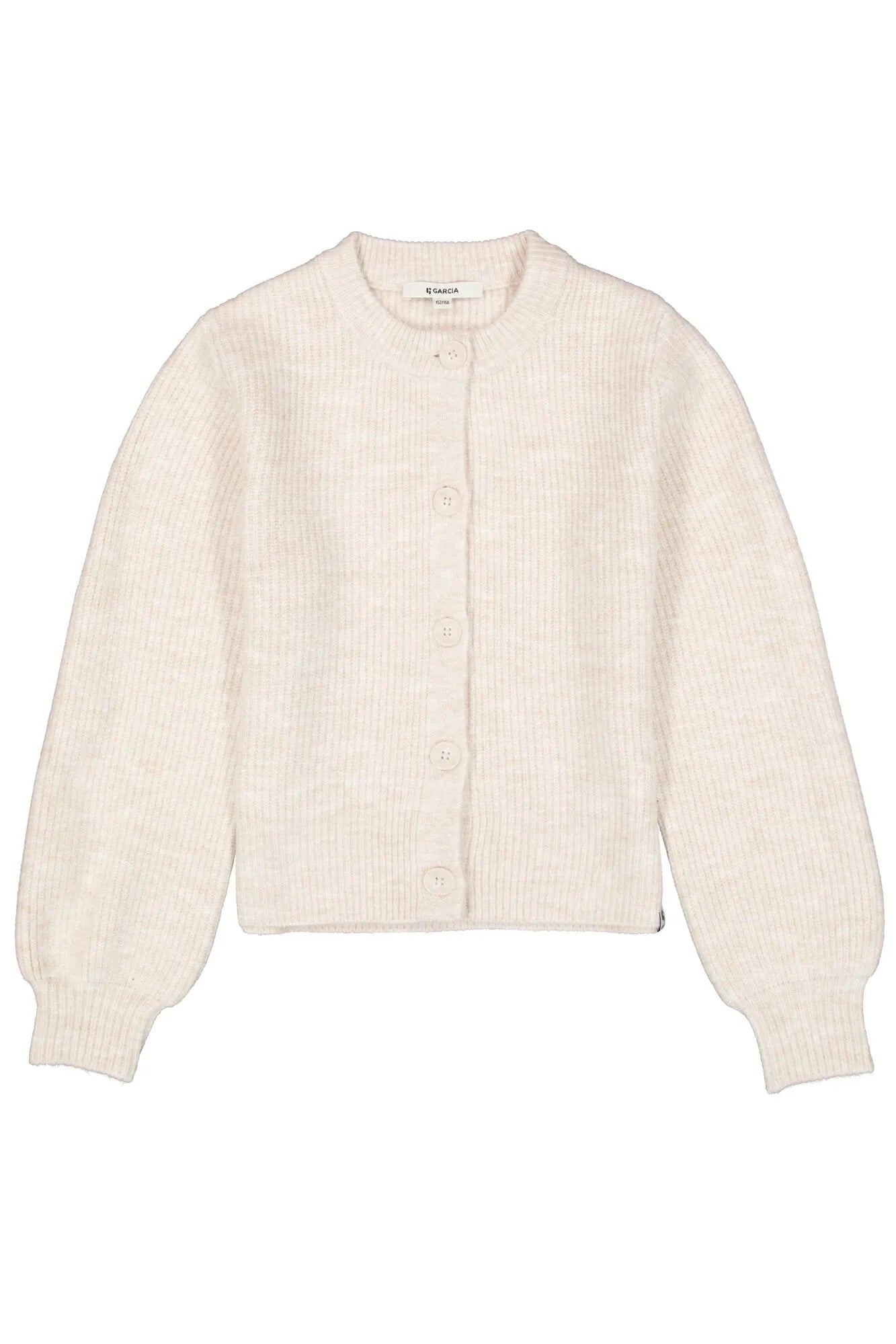 Strickjacke mit Rundhalsausschnitt