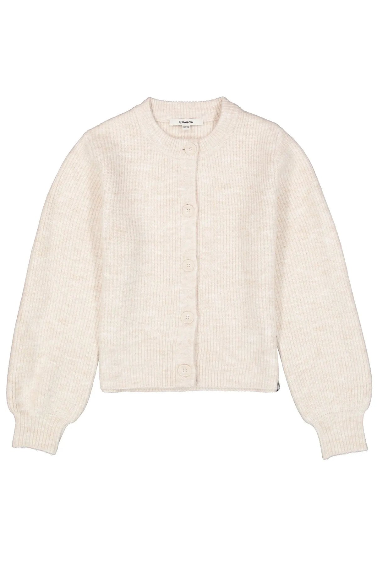 Strickjacke mit Rundhalsausschnitt