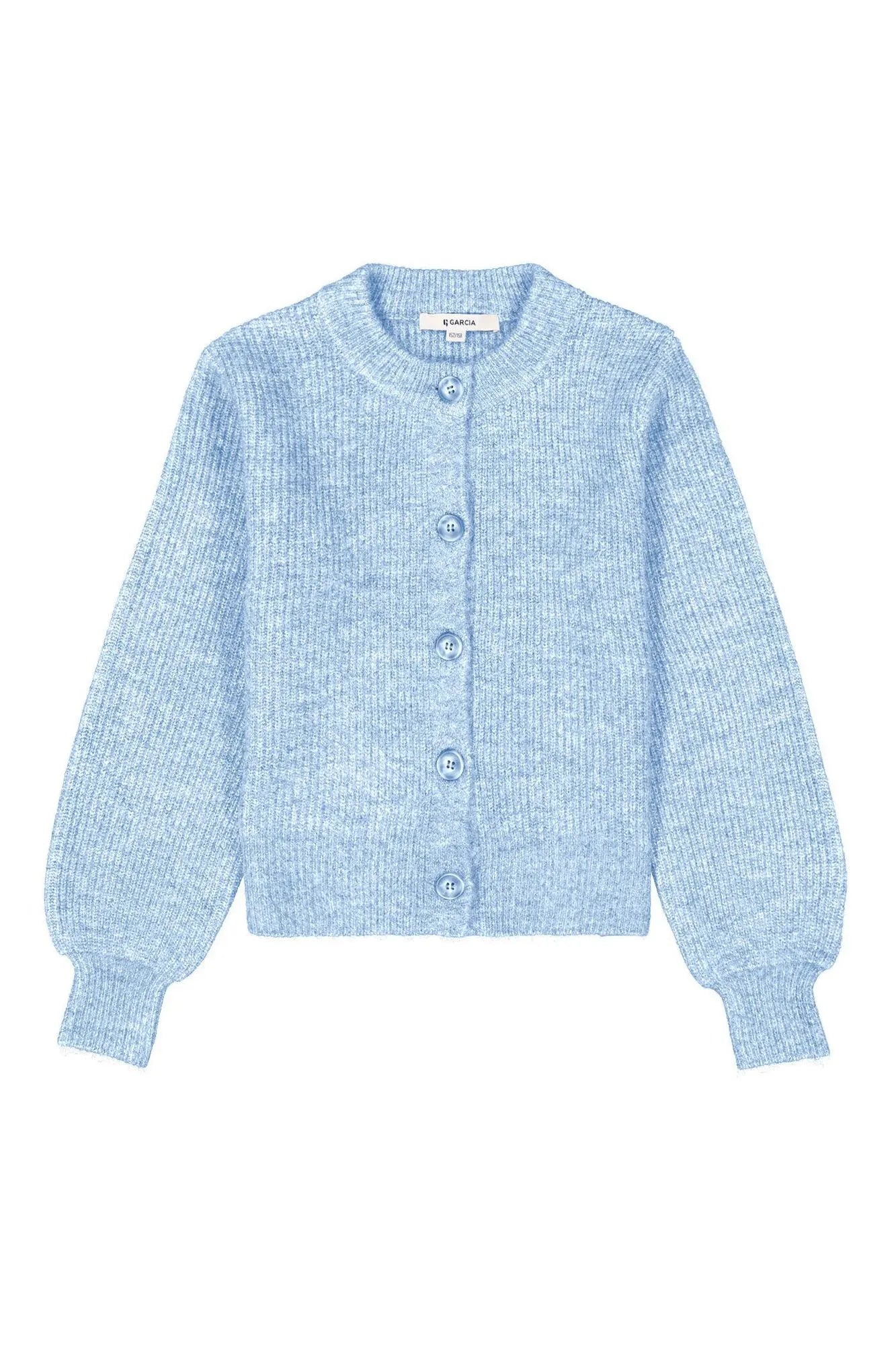 Strickjacke mit Rundhalsausschnitt