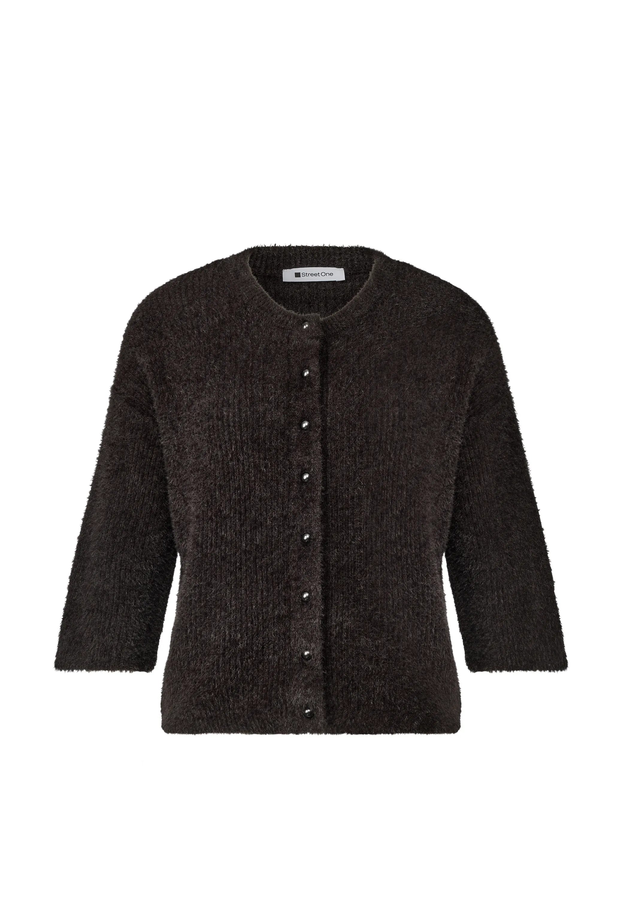Strickcardigan aus Baumwollmix