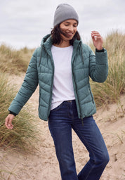 Steppjacke mit Kapuze