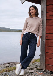 Jeans mit Patch-Taschen Wide Leg