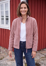 Fleecejacke mit Teddy-Optik