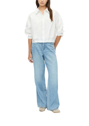 Crop Bluse aus Baumwolle