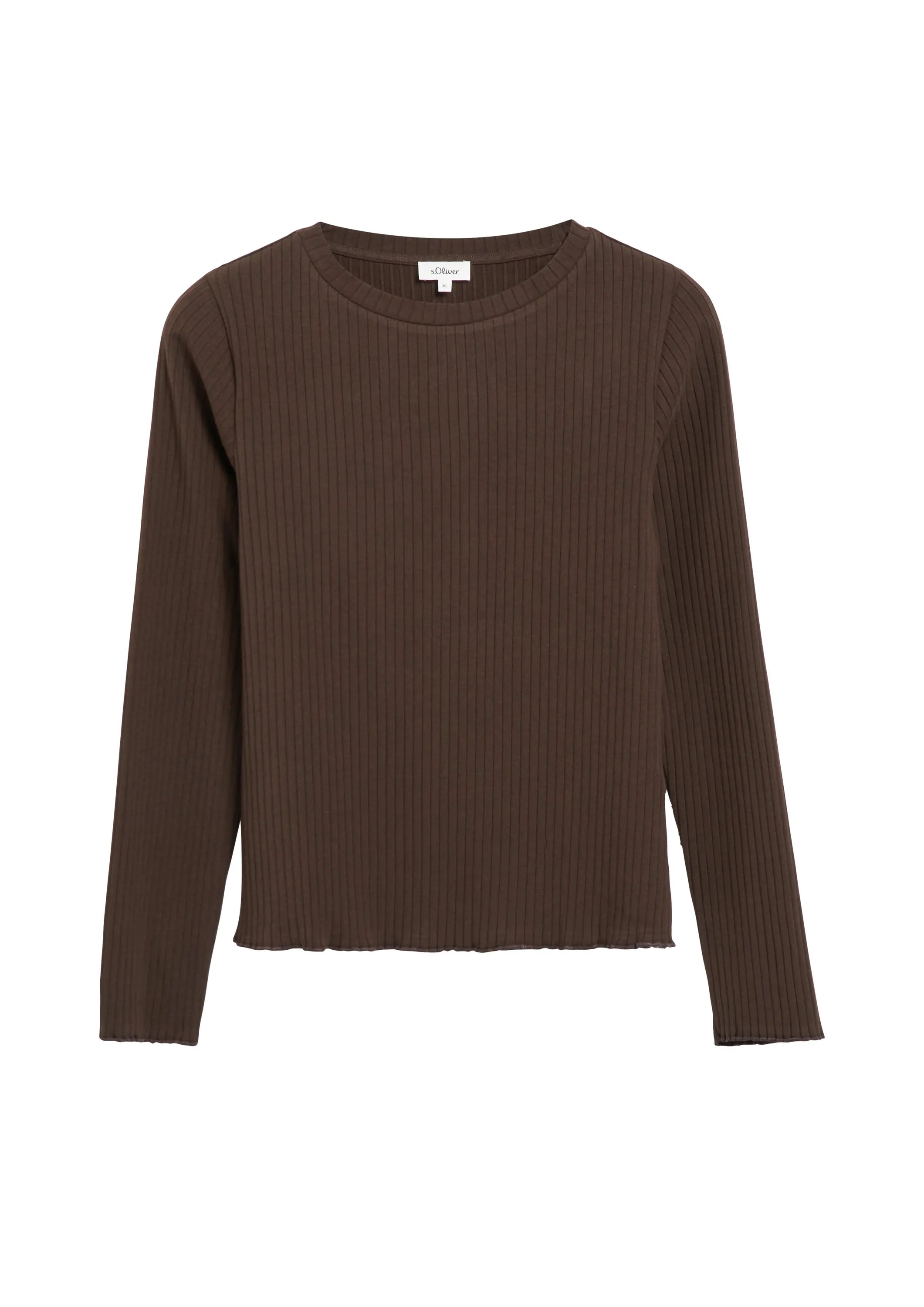 Langarmshirt aus Baumwolle