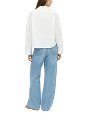 Crop Bluse aus Baumwolle