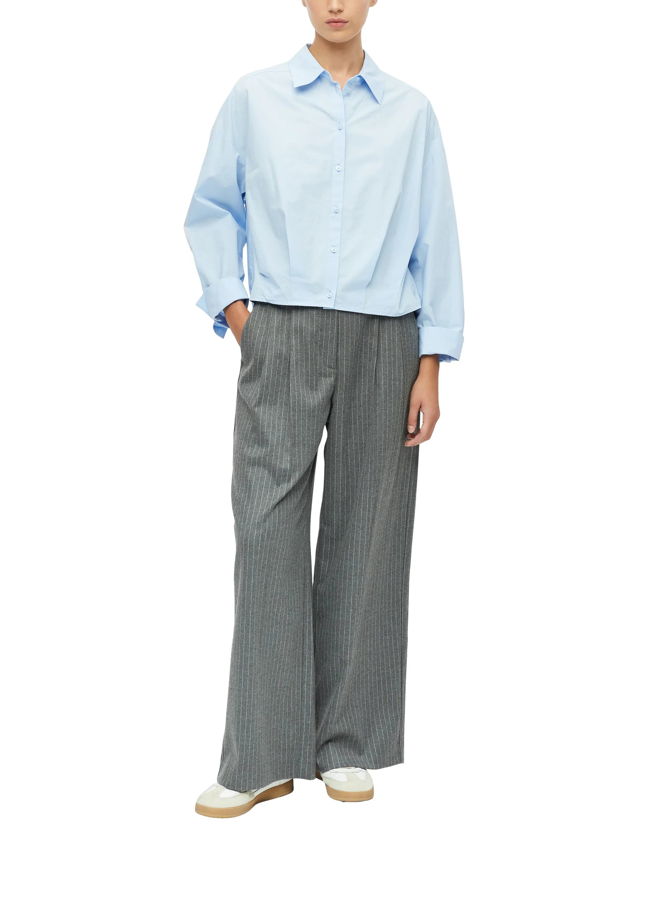 Crop Bluse aus Baumwolle