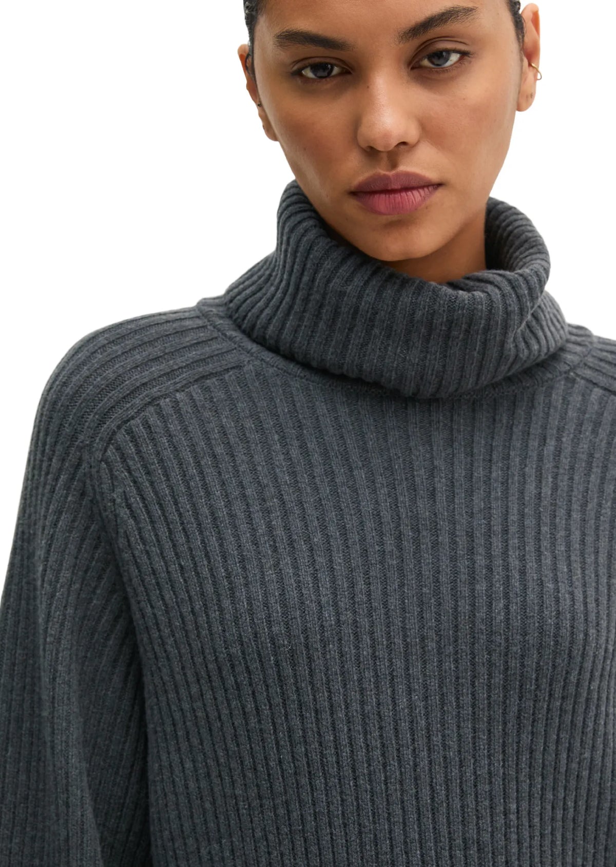 Strickkleid Midi aus Schurwollmix