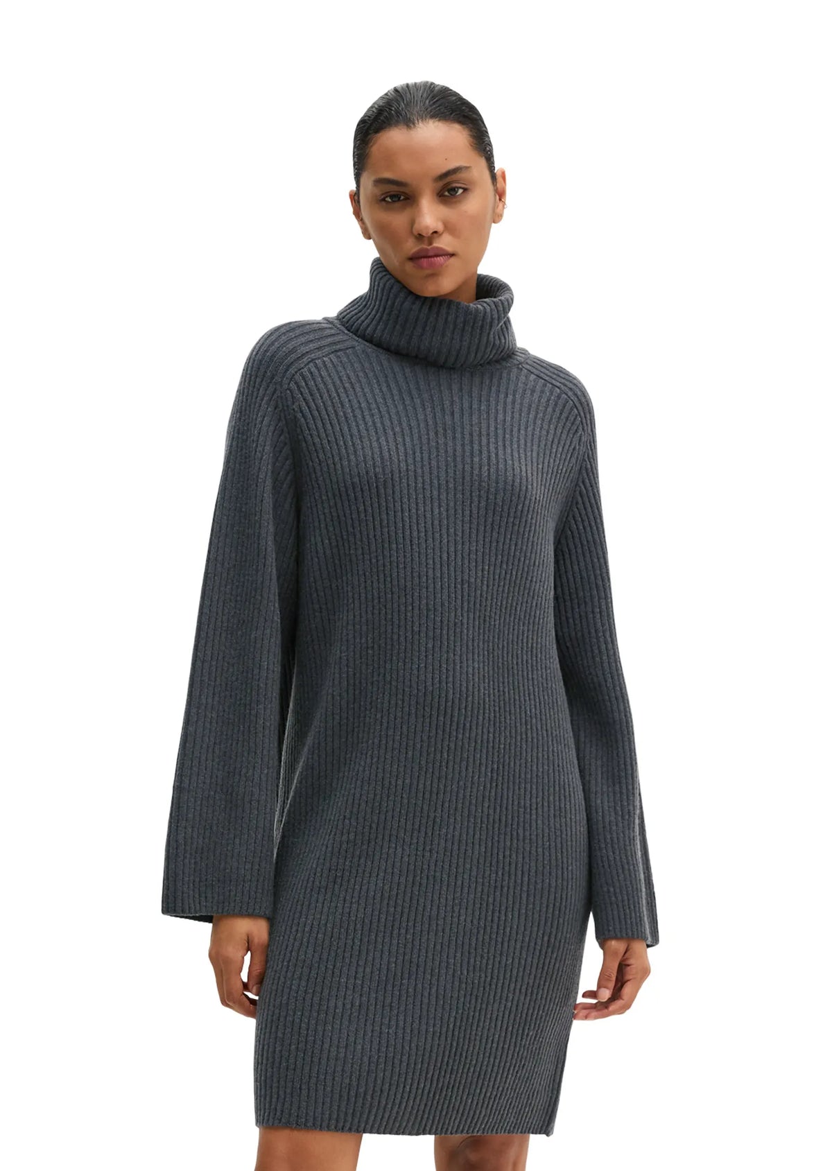 Strickkleid Midi aus Schurwollmix