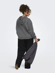Hoodie mit Spitzen-Details